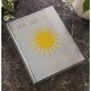 Sunshine Coffee Table Photo Album, Beige Cloth Keepsake Memory Book